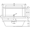 Акриловая ванна Riho Rething Cubic B109012005 белый