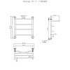 Полотенцесушитель водяной Тругор Лотос серия 1 Лотос1/нп6050П хром