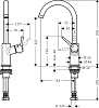 Смеситель для раковины Hansgrohe Talis 32082000, хром