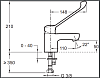 Смеситель для раковины Jacob Delafon Easy E16024-4ND-CP