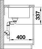 Кухонная мойка Blanco Subline 480/320-U 523591 серый бежевый