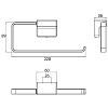 Полотенцедержатель Emco Cue 3255 001 00 хром