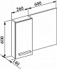 Зеркало-шкаф Aquanet Данте 60 L 00212376, белый