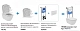 Инсталляция Ideal Standard Prosys IP001401 с кнопкой, с унитазом Ideal Standard i.life B RimLS+, сиденье микролифт, комплект