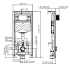 Инсталляция WasserKraft Aller 10 10TLT.010.ME.WH02, для унитазов, с механической кнопкой смыва цвет - белый