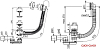 Сточный комплект для ванн 800 Ravak X01318