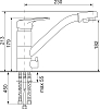 Комплект Мойка кухонная Domaci Солерно DP 780-07 уголь + Смеситель UQ-010-07 уголь