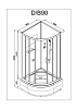 Душевая кабина Deto D D90