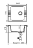 Кухонная мойка Polygran F-20 F-20 №26 (белый) белый