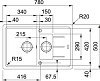 Кухонная мойка 78 см Franke Basis BFG 651-78 114.0296.633, ваниль