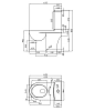 Напольный унитаз Della Globus Super Plus DE31109001411 крышка микролифт, версаче черный