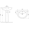 Раковина Diwo Ростов 0111/0200 белый