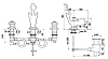 Смеситель для раковины Cristal-et-Bronze Dauphin 25070-10 золото