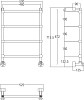 Полотенцесушитель водяной Margaroli Sereno 442TS4604CR, хром