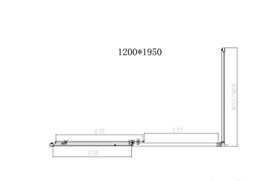 Душевой уголок Vincea Slim-N VSR-4SN9012CLB 120x90, черный, стекло прозрачное