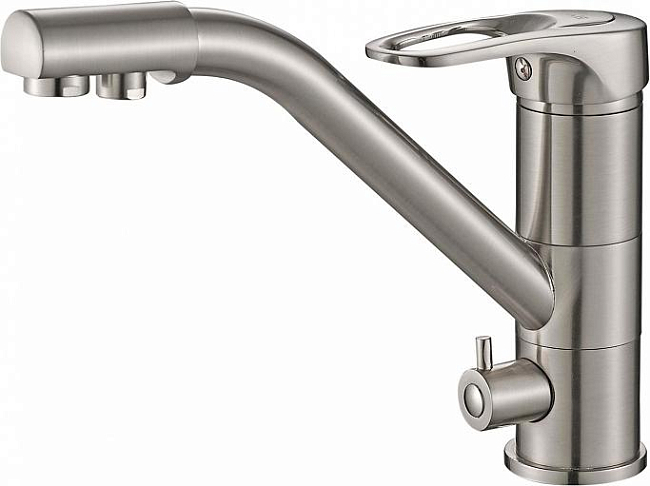 Смеситель для кухни Zorg Steel Hammer SH 321 SATIN, сатин