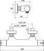 Термостат для душа Ravak TE TE 032.00/150 X070034