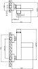 Смеситель для ванны с душем STWORKI Нюборг NU-03b