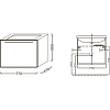 Тумба под раковину Jacob Delafon Struktura 77 EB1285-N18 подвесной, белый
