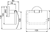 Держатель туалетной бумаги с крышкой Jaquar Continental ACN-CHR-1153N хром