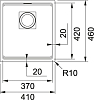 Кухонная мойка 41 см Franke Kubus KNG 110-37 125.0512.449, оникс