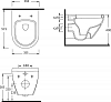 Комплект унитаз с инсталляцией beWash Vettern 74P04MK82201 белый, с кнопкой смыва, хром матовый