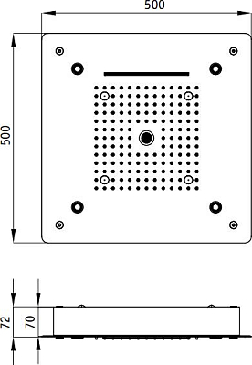 Верхний душ RGW Shower Panels SP-73