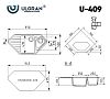 Кухонная мойка Ulgran U-409 U-409-328 бежевый