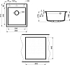 Мойка кухонная Point Моко 47 PN3006AL, серый