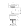 Донный клапан Lemark LM8500G золото