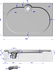 Поддон для душа GuteWetter Deluxe 120x80x2 Q чёрный