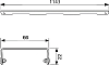 Решётка Tece TECEdrainline Basic 6 012 10 120 см