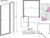 Душевая дверь в нишу Radaway EOS II DWJ 80 R