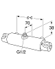 Смеситель для душа Gustavsberg GB41215324 хром