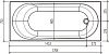 Акриловая ванна Eurolux Oberony E1017075025 белый