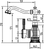 Смеситель Zorg Antic A 314U-BR для раковины