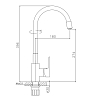 Смеситель для кухни Haiba HB70112-6 красный