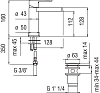 Смеситель для раковины Teknobili New Road RDC0118/2CR хром