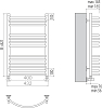 Полотенцесушитель водяной Terminus Форма П13 400*821