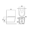 Инсталляция Jacob Delafon с безободковым унитазом Aquatek Вега E29025-NF/AQ1905-00, AQ1905-00, белый, сиденье Soft Close