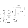 Смеситель для ванны с душем Huber Lynox LX001260D1 серый