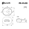 Кухонная мойка Practik PR-610 PR-M 610-002 бежевый