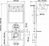 Комплект инсталляция с подвесным унитазом Berges Wasserhaus Novum 043280 с сиденьем микролифт и черной клавишей смыва