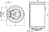 Накопительный водонагреватель Metalac Klassa Inox CH 120 R 185933 120 л белый