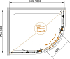 Душевой уголок Cezares ECO-O-RH-2-100/80-C-Cr стекло прозрачное