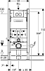 Комплект Чаша Roca Gap 346477000 + Крышка-сиденье Roca с микролифтом + Инсталляция Geberit 458.124.21.1 3 в 1 с кнопкой смыва + Шумоизоляция