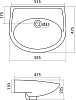 Раковина Santek Бореаль 1WH110481 60 см.