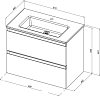 Тумба под раковину Allen Brau Eclipse 80 1.E1002.WM, белый матовый