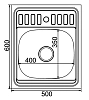 Кухонная мойка Mixline 527975 хром