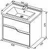 Тумба с раковиной Aquanet Модена 65 00212661 белый